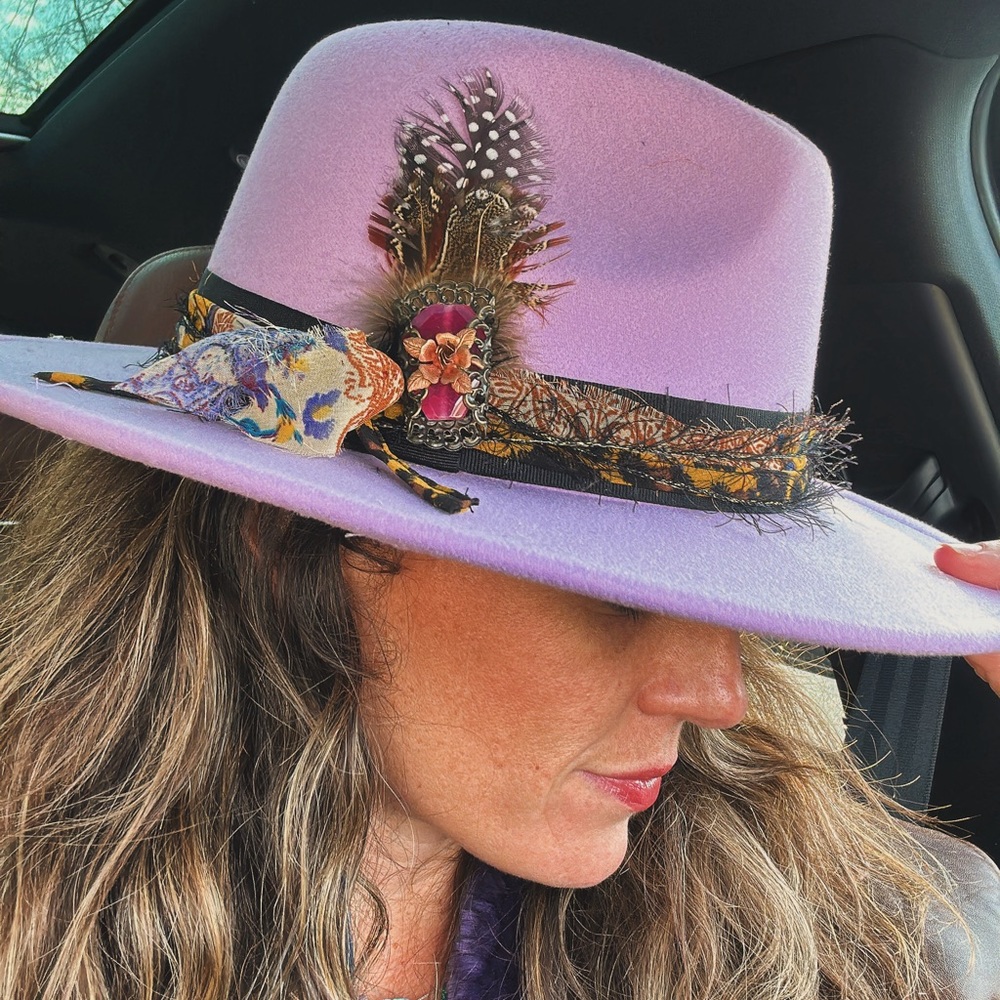 “Lilac Wine” designed hat.